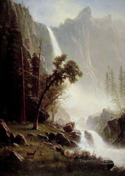  Bierstadt Oil Painting - Bridal Veil Falls Albert Bierstadt Landscape